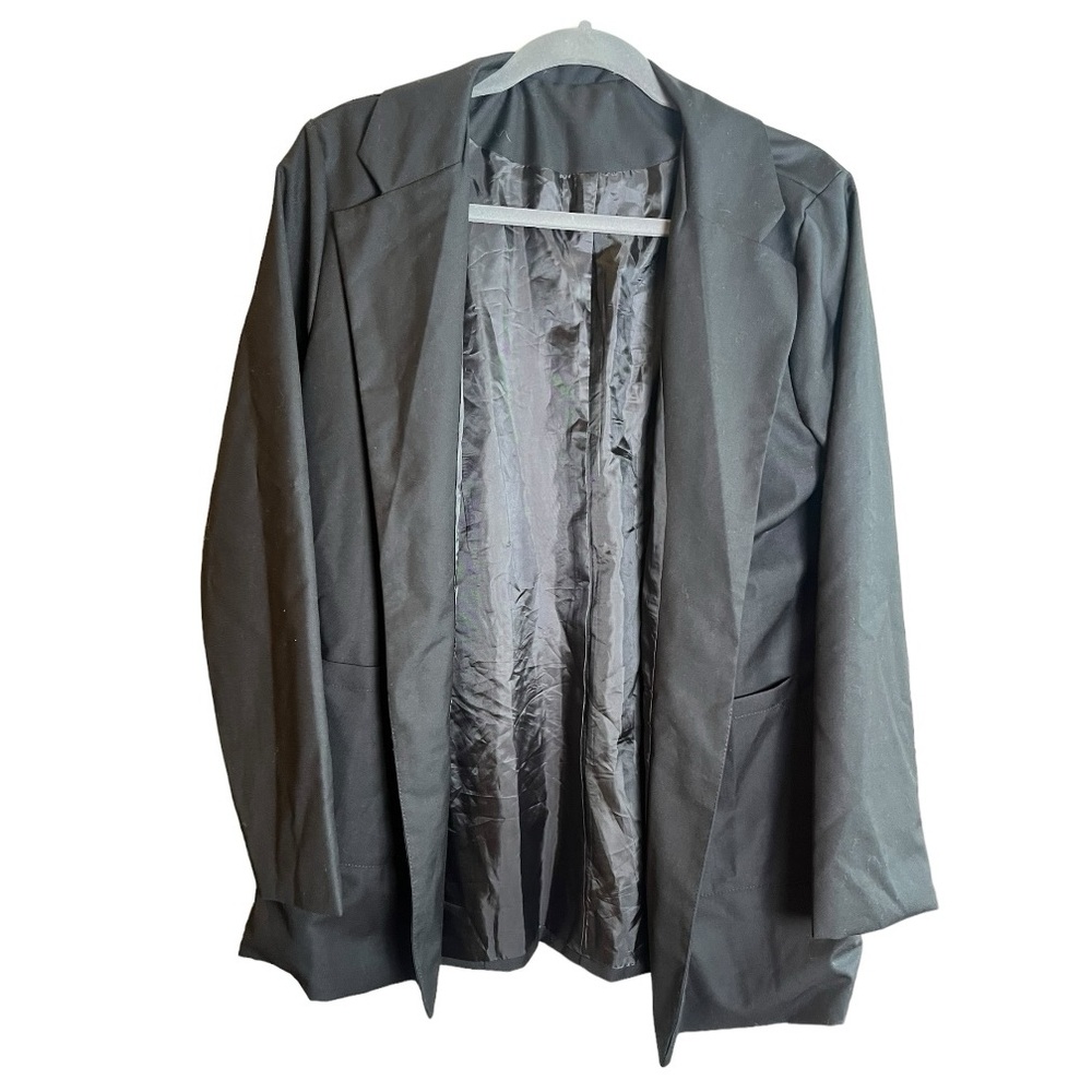 Oversized black blazer‎ with pockets sz S/M